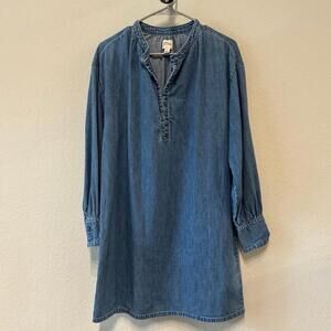 J. Crew Chambray Shift Dress- size S